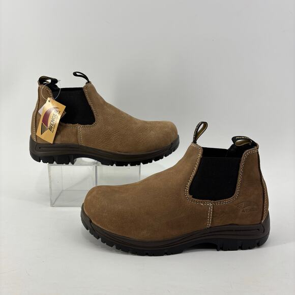 Avenger Womens Sz 8 Work Chelsea Boots Foreman Romeo Pull On - Picture 5 of 11